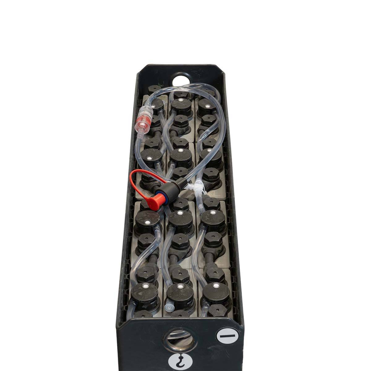 24V Gabelstaplerbatterie 2 PzB 150 Ah (643 * 153 * 595mm L/B/H) Trog 57304033 inkl. Aquamatik von Q-Batteries