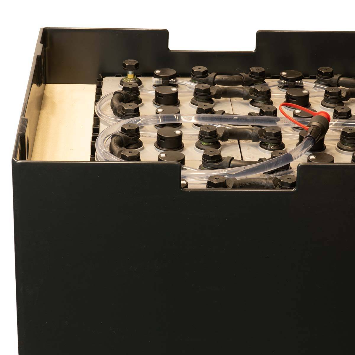 48V Heftruckbatterij 4 PzS 500 Ah (985 * 522 * 651mm L/B/H) Trog 40628500 inclusief Aquamatik van Q-Batteries