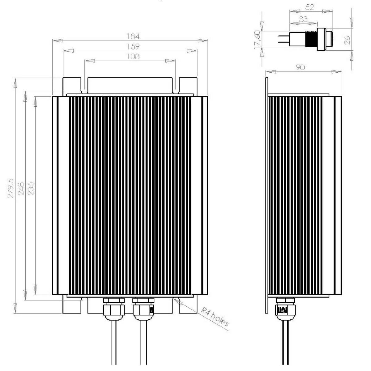 Q-Batteries energiesparendes Hochfrequenzladegerät 24V 25A by S.P.E. Charger HF2-UI  ohne Batteriestecker - Ladekennlinie : Nassbatterien / PZS