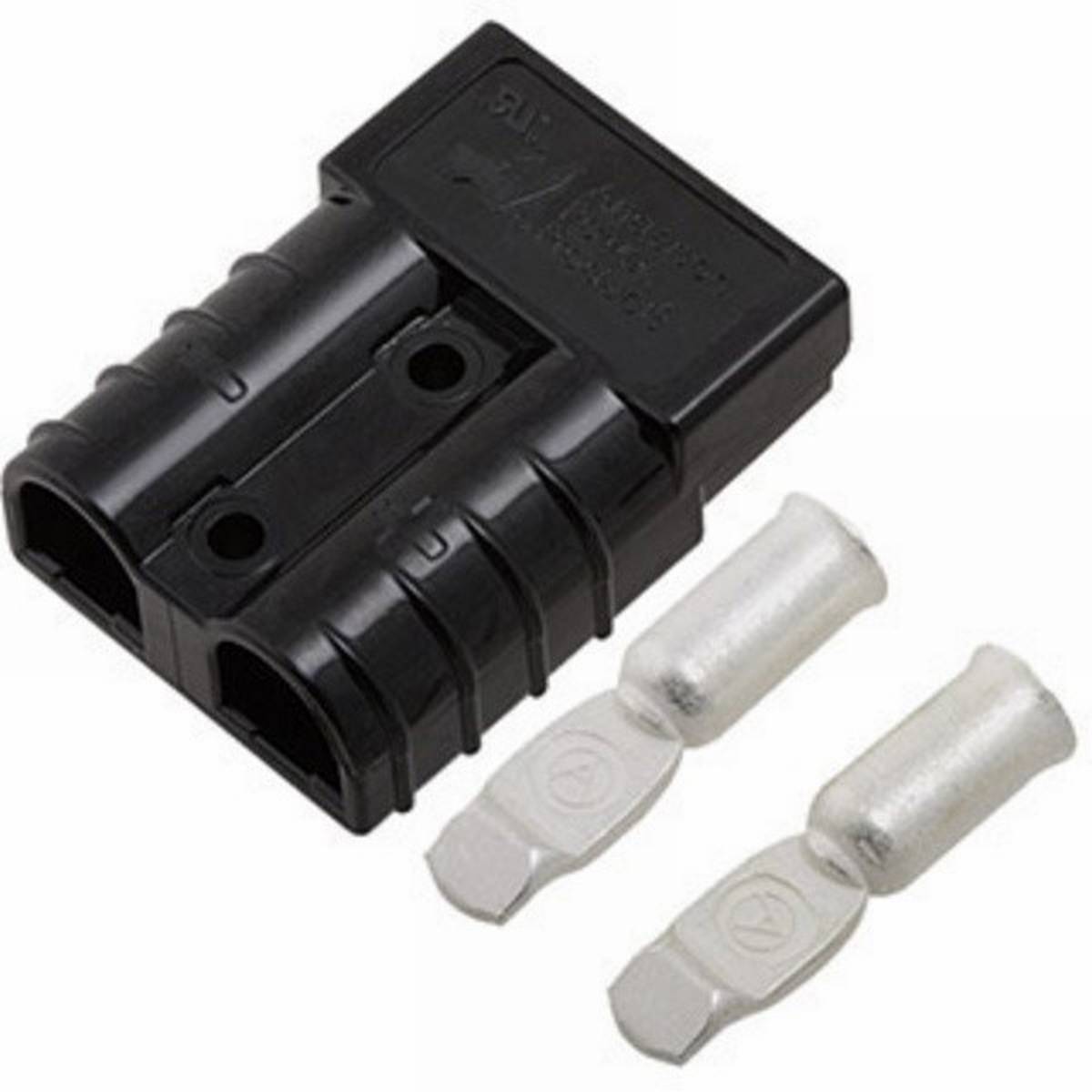 Anderson Flachstecker SB 50A schwarz, Stecker inkl. 2 Hauptkontakte 13,3mm², 80V (oder ähnlich Anderson)