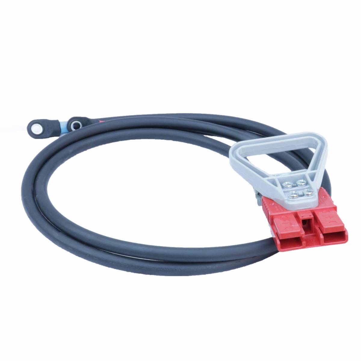 Anderson Platte Connector SBE 160A rood met Handgreep en Trekontlasting 35mm² (met Eindkabel 1000mm) (of vergelijkbaar met Anderson)
