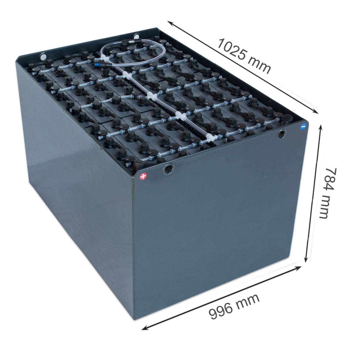 80V Gabelstaplerbatterie 6 PzS 840 Ah DIN A (1025 * 996 * 784mm L/B/H) Trog 57019070 inkl. Aquamatik von Q-Batteries 80V Gabelstaplerbatterie 6 PzS 840 Ah DIN A (1025 * 996 * 784mm L/B/H) Trog 57019070 inkl. Aquamatik von Q-Batteries