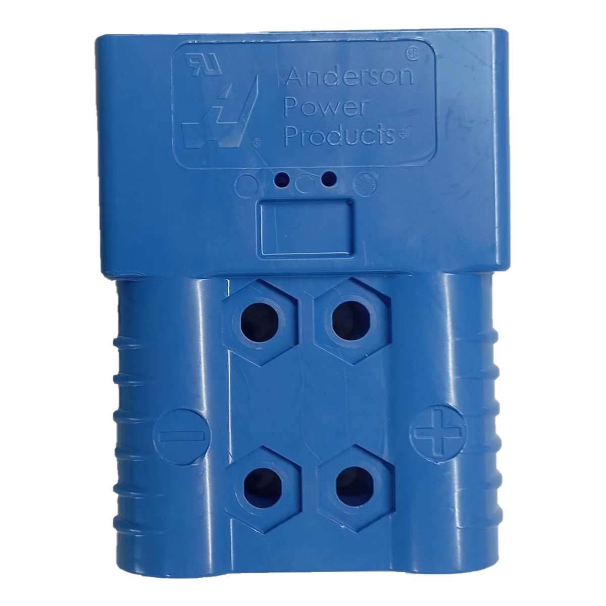Anderson Flachstecker SBE 160A blau, Stecker inkl. 2 Hauptkontakte, 48 V, 50mm² (oder ähnlich Anderson)