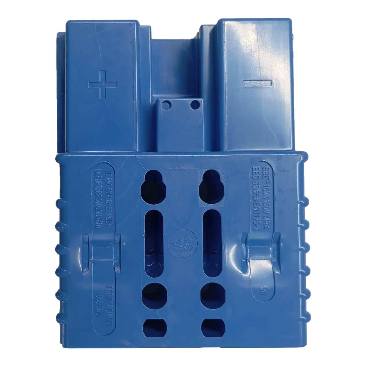 Anderson Flachstecker SBE 160A blau, Stecker inkl. 2 Hauptkontakte, 48 V, 50mm² (oder ähnlich Anderson)