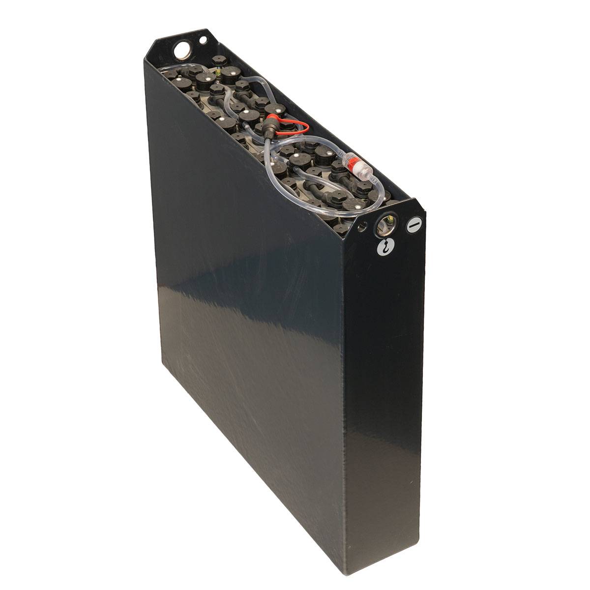 24V Gabelstaplerbatterie 2 PzB 200 Ah (655/660 * 145 * 682mm L/B/H) Trog 57034113 inkl. Aquamatik von Q-Batteries