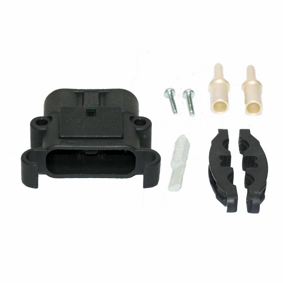 REMA Stecker Euro Din 80A 35mm² (Kodierstift grau, Hauptkontakt, Zugentlastung)  