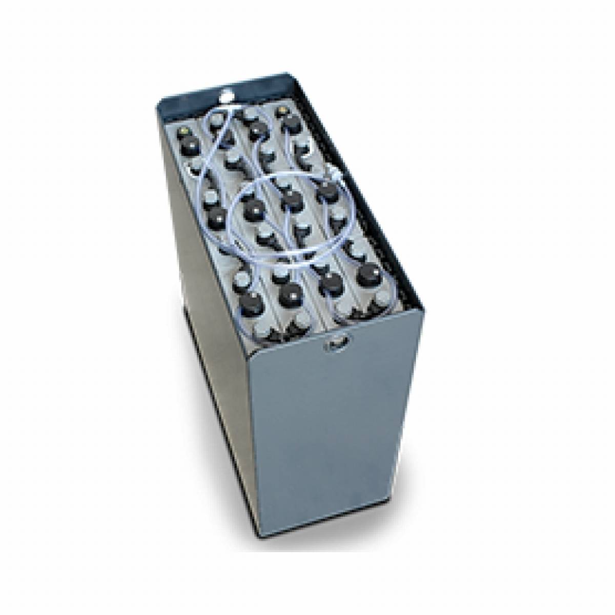 24V Heftruckbatterij 6 PzS 750 Ah DIN A (827 * 378 * 627mm L/B/H) Trog 57014031 inclusief Aquamatik van Q-Batteries