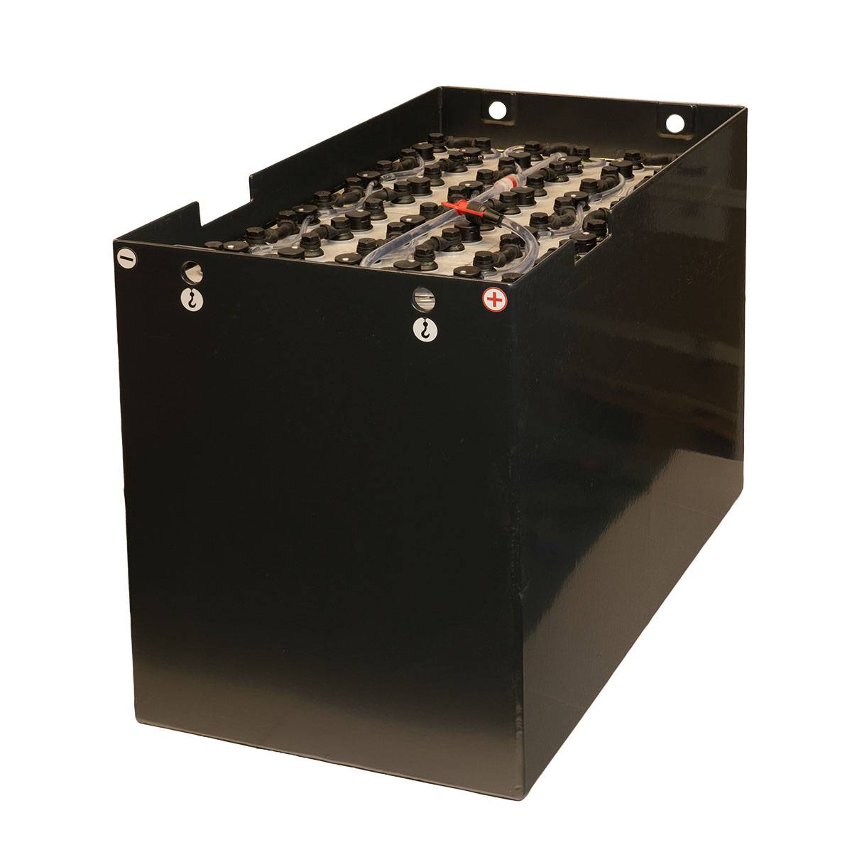 48V Heftruckbatterij 4 PzS 500 Ah (985 * 522 * 651mm L/B/H) Trog 40628500 inclusief Aquamatik van Q-Batteries