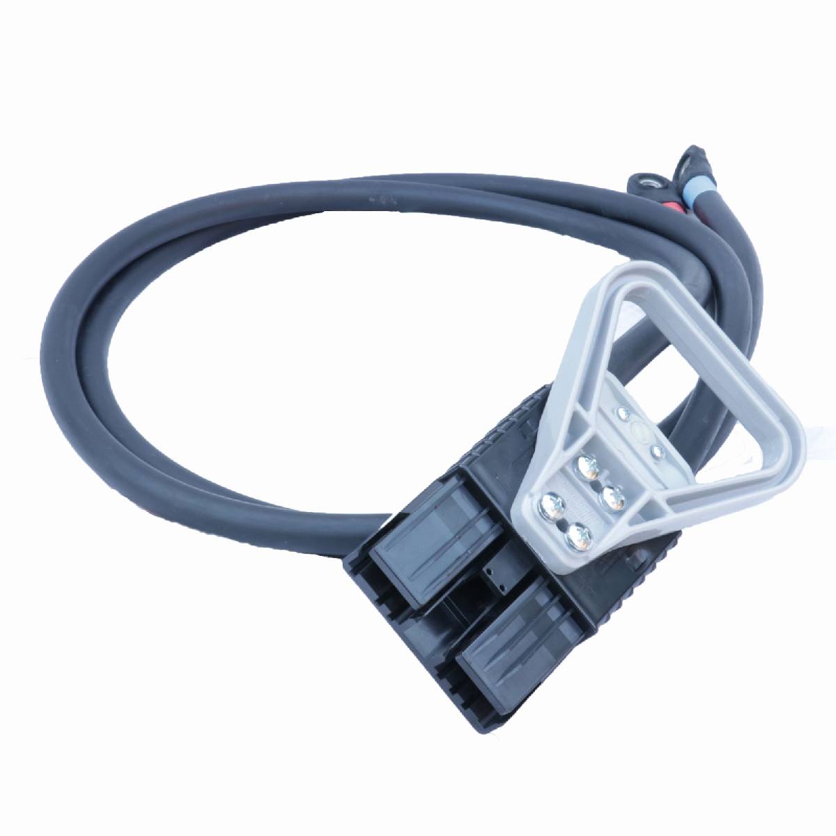Anderson platte stekker SBE 320A zwart met handvat en trekontlasting 50mm² (met eindkabel 1500mm) (of vergelijkbaar met Anderson)