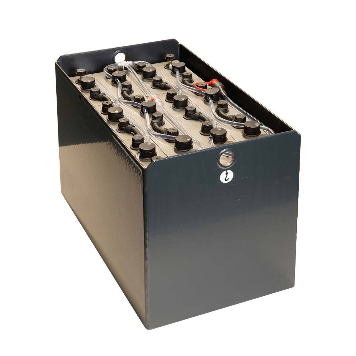 24V Gabelstaplerbatterie 4 PzS 240 Ah DIN B (622 * 353 * 402mm L/B/H) Trog 57014087 inkl. Aquamatik von Q-Batteries