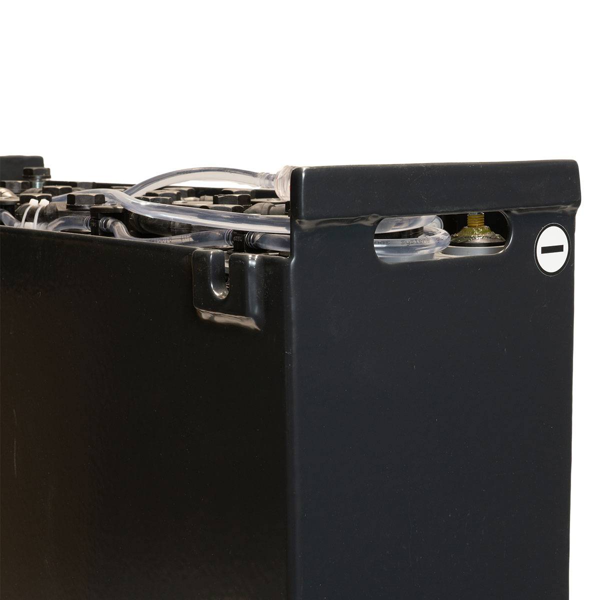 24V Gabelstaplerbatterie 3 PzB 225 Ah (650 * 206 * 567mm L/B/H) Trog 57034121 inkl. Aquamatik von Q-Batteries