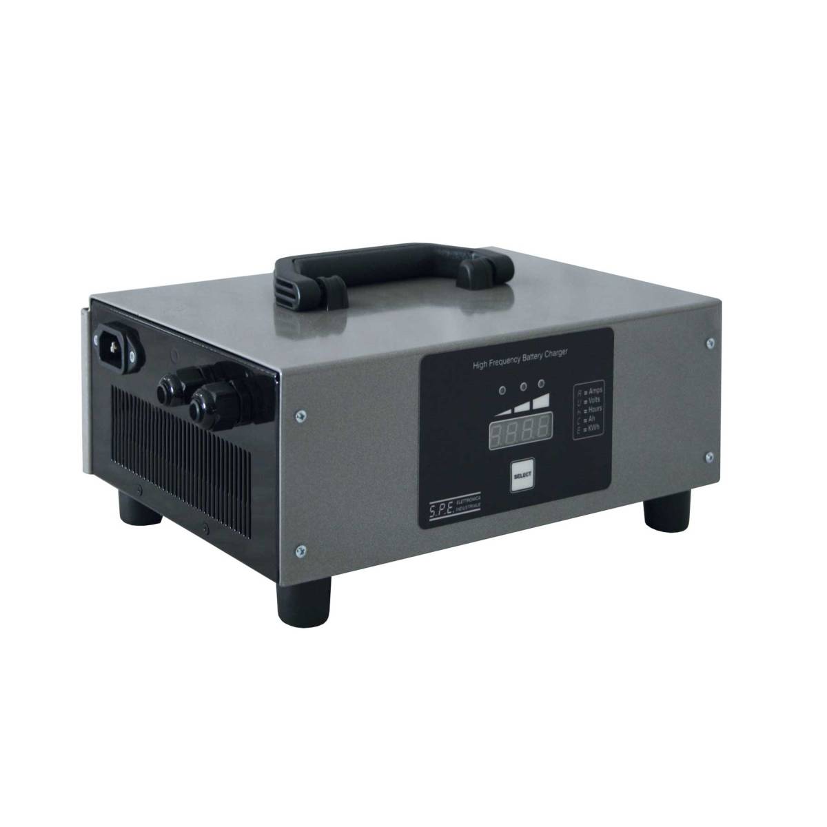 Q-Batteries energiesparendes Hochfrequenzladegerät by S.P.E. Charger CBHF2-M ohne Batteriestecker 24V 15A - Ladekennlinie: IUa LiIon 27.4V