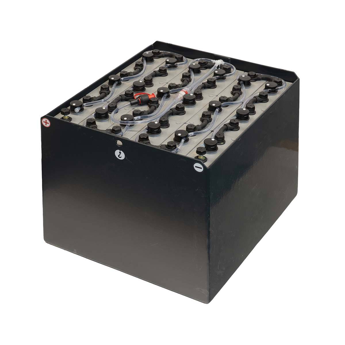 36V Gabelstaplerbatterie 4 PzS 320 Ah (610 * 510 * 440mm L/B/H) Trog 40599500 inkl. Aquamatik von Q-Batteries