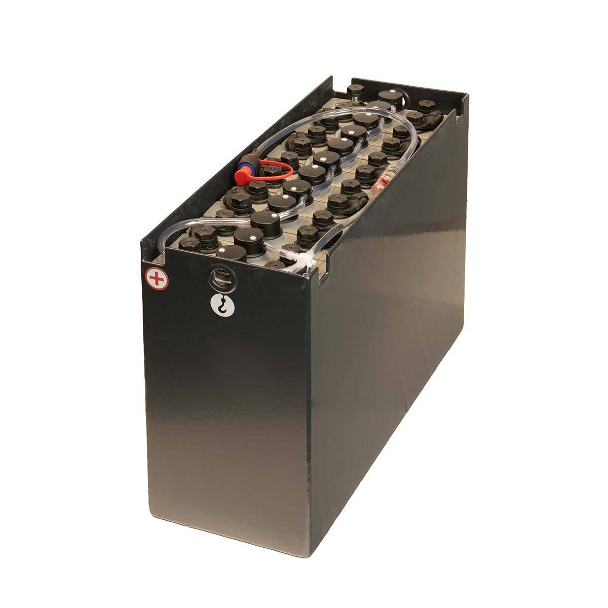 24V Gabelstaplerbatterie 2 PzS 120 Ah (580 * 210 * 380mm L/B/H) Trog 57004285 inkl. Aquamatik von Q-Batteries