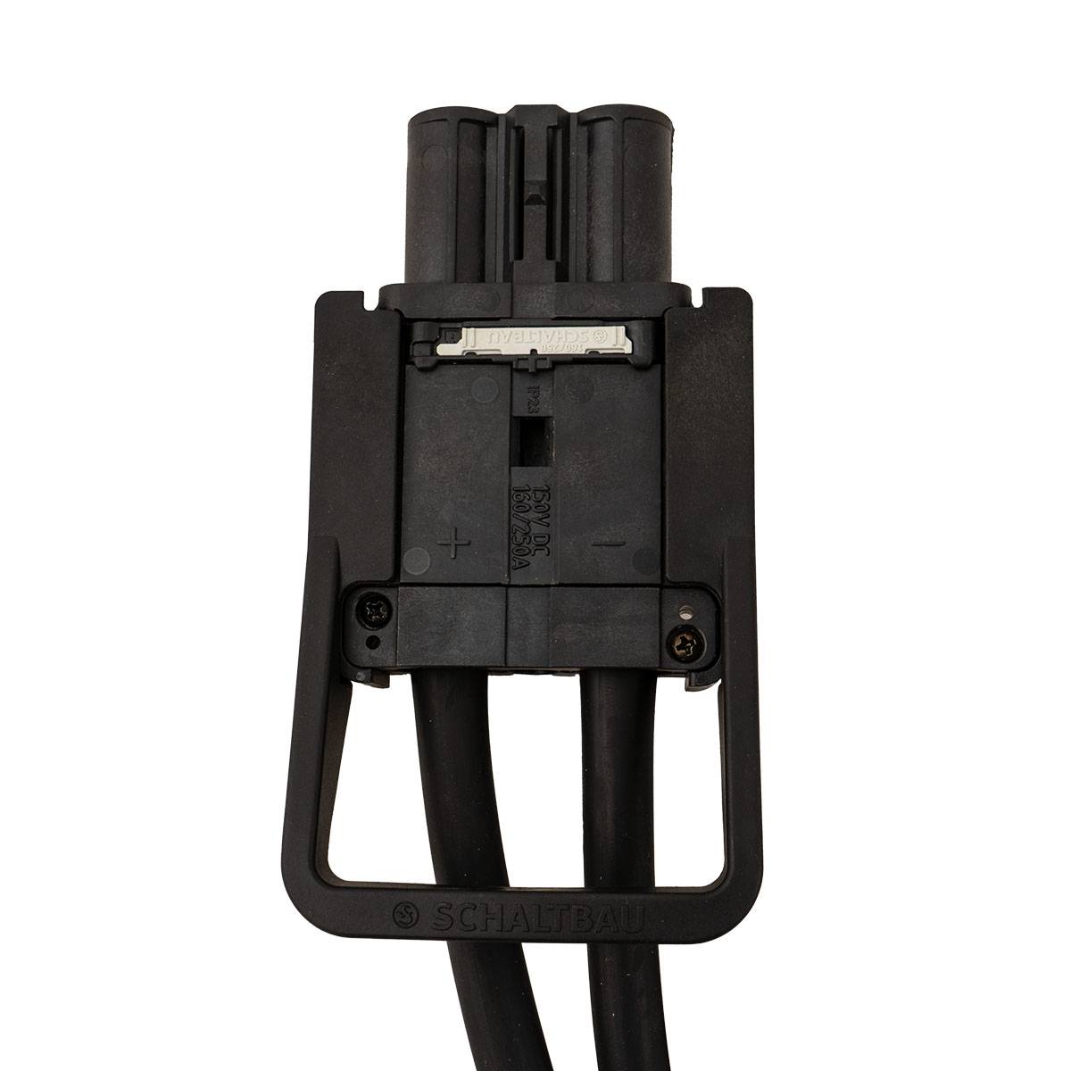 Schaltbau Dose Euro Din LV 160A Kupplung 50mm² grau (mit Endableiter 1500mm)  