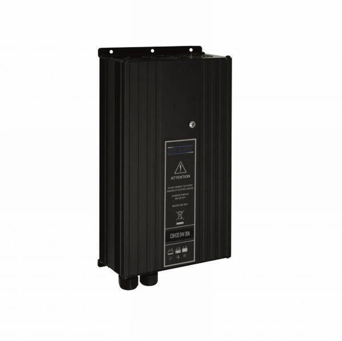 Q-Batteries energiesparendes Hochfrequenzladegerät 24V 20A by S.P.E. Charger CBHD2 ohne Batteriestecker - Ladekennlinie : Nassbatterien / PZS