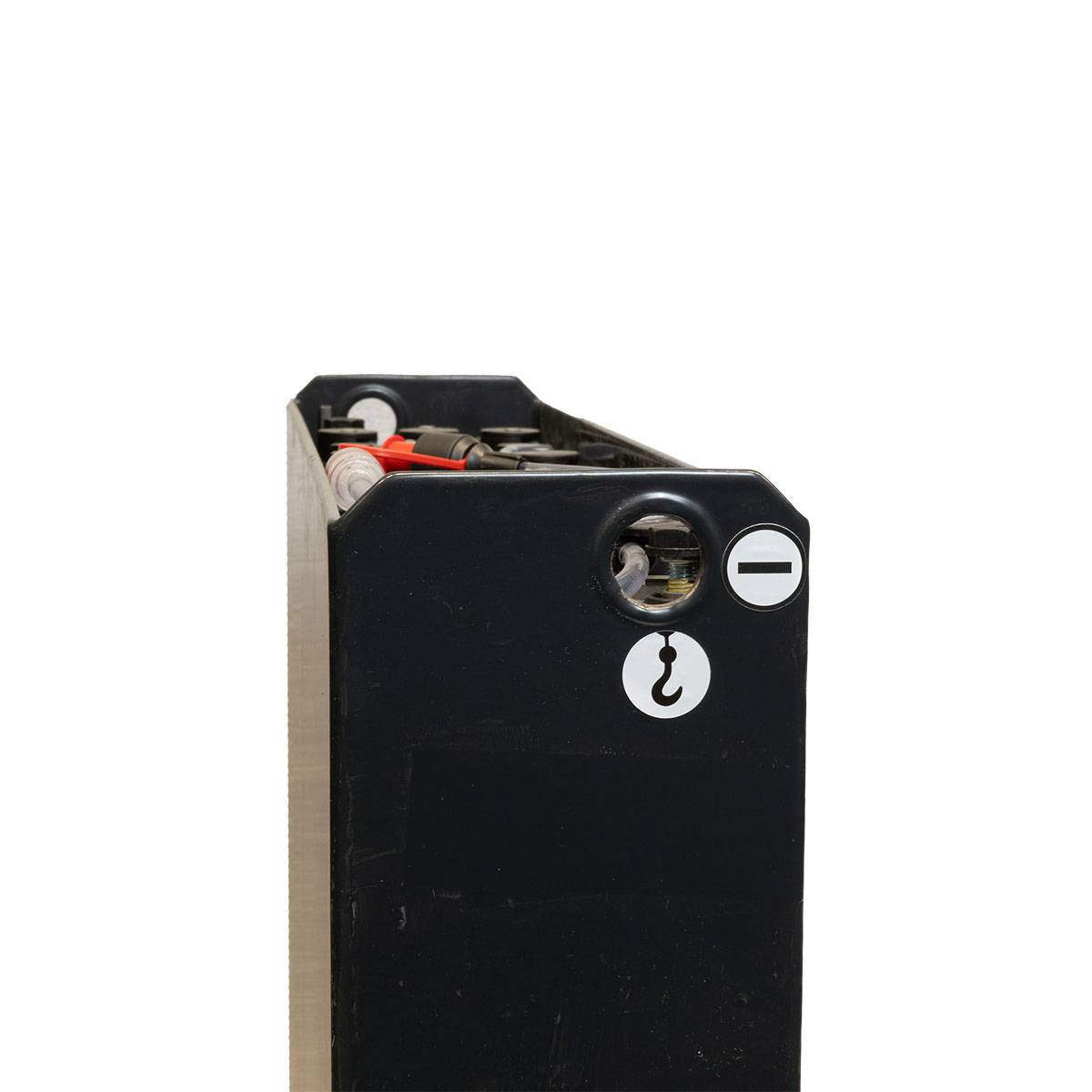 24V Gabelstaplerbatterie 2 PzS 250 Ah DIN A (827 * 162 * 627mm L/B/H)  Trog 57014021 inkl. Aquamatik von Q-Batteries