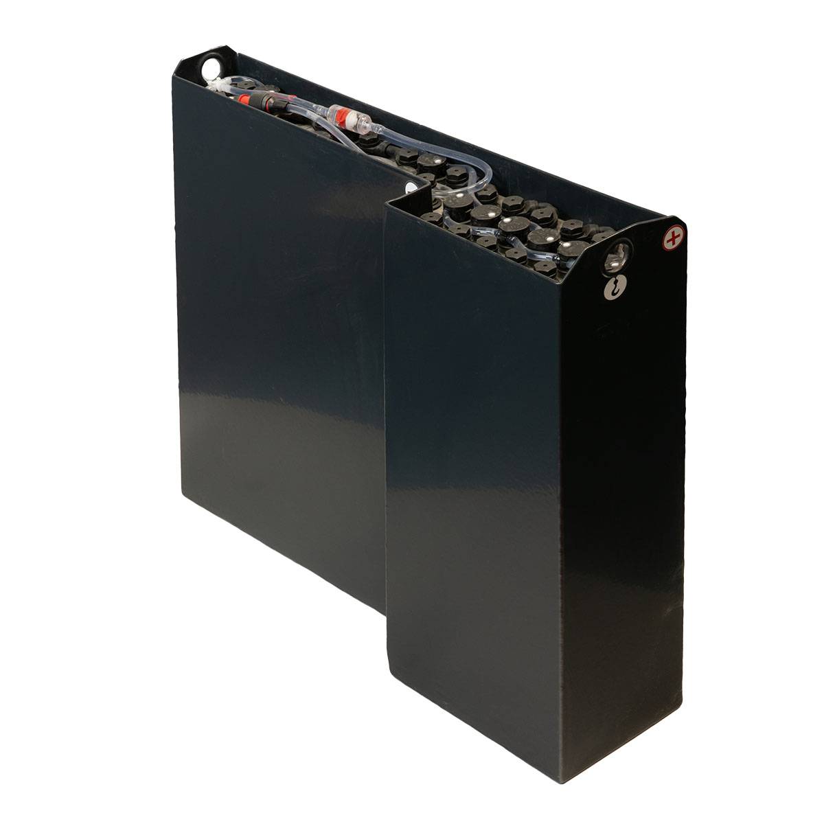 24V Gabelstaplerbatterie 2 PzB 200 Ah (762 * 171 * 687mm L/B/H) L-Trog 57304032 inkl. Aquamatik von Q-Batteries