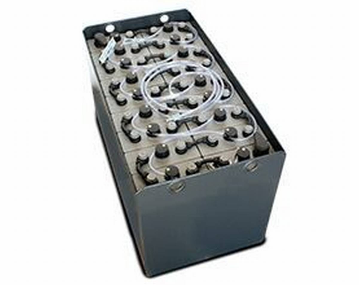 36V Heftruckbatterij 7 PzB 525 Ah (875 * 665 * 585mm L/B/H) Trog 41168300 incl. Aquamatik van Q-Batteries