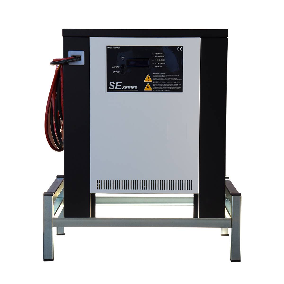 Q-Batteries Gabelstapler- Ladegerät 50Hz 80V 80A Nass ohne Netz- und Batteriestecker