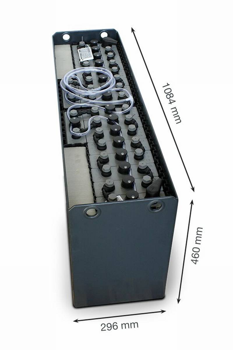 36V Gabelstaplerbatterie 3 PzS 240 Ah (1080 * 295 * 460mm L/B/H) Trog 40980500 inkl. Aquamatik von Q-Batteries