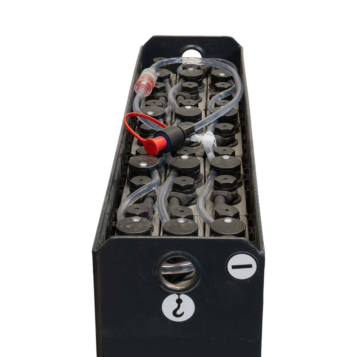 24V Gabelstaplerbatterie 2 PzB 150 Ah (643 * 153 * 595mm L/B/H) Trog 57304033 inkl. Aquamatik von Q-Batteries