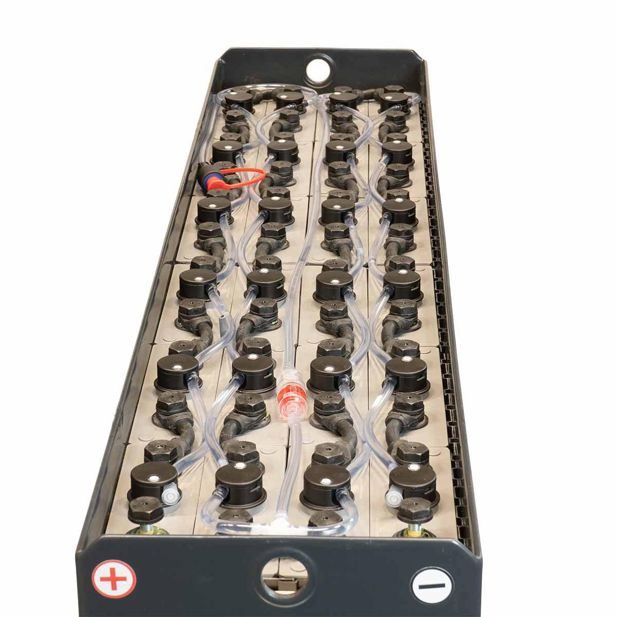 48V Gabelstaplerbatterie 3 PzS 240 Ah (1270 * 275 * 460mm L/B/H) Trog 46090400 inkl. Aquamatik von Q-Batteries