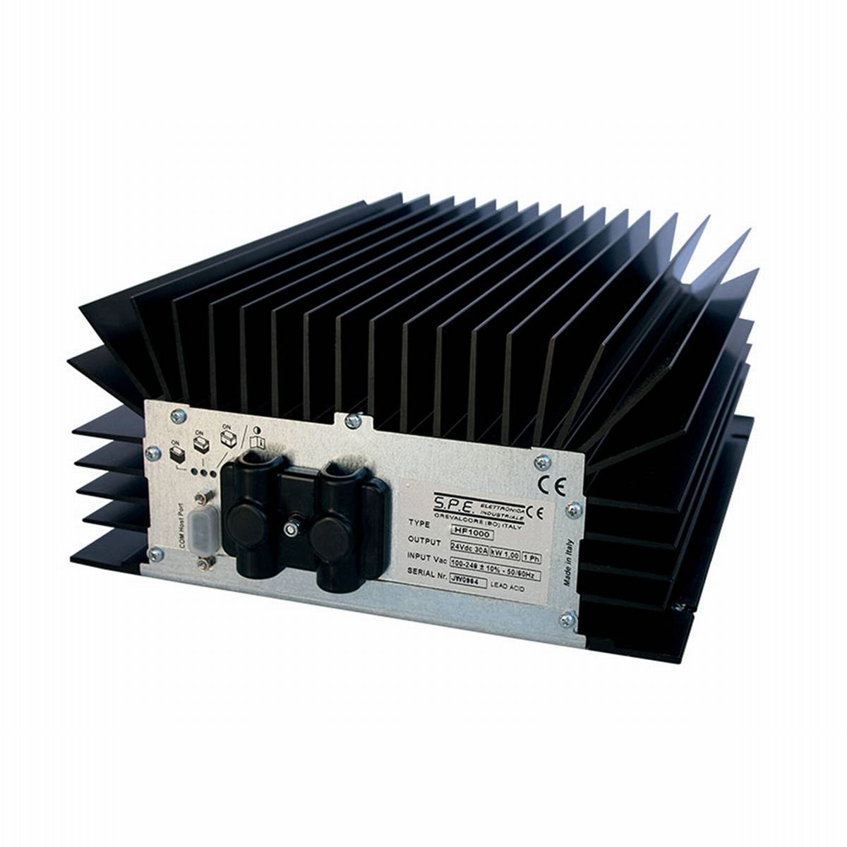 Q-Batteries energiesparendes Hochfrequenzladegerät 48V 15A by S.P.E. Charger TORO 1000 ohne Batteriestecker - Ladekennlinie : Nassbatterien / PZS