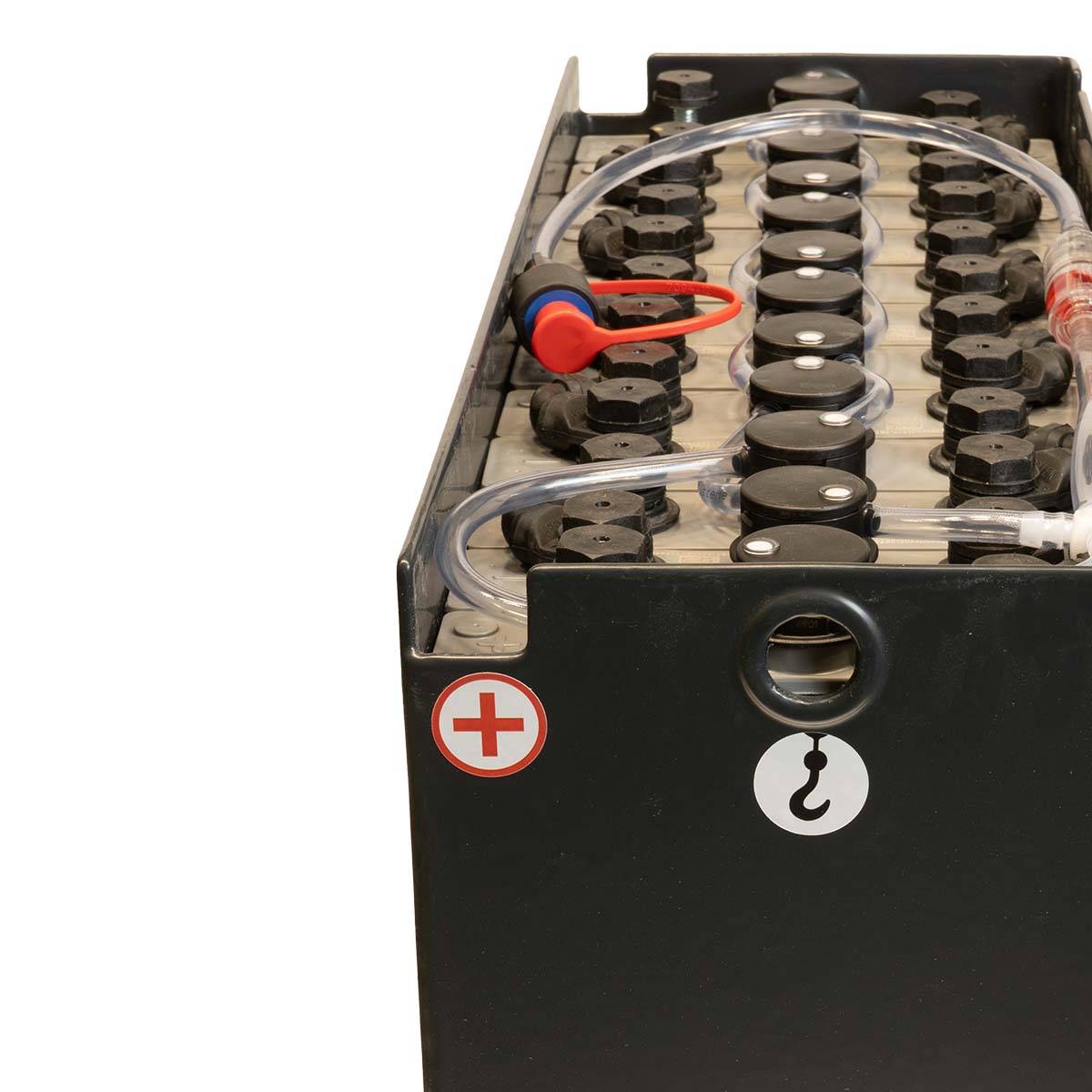 24V Gabelstaplerbatterie 2 PzS 120 Ah (580 * 210 * 380mm L/B/H) Trog 57004285 inkl. Aquamatik von Q-Batteries