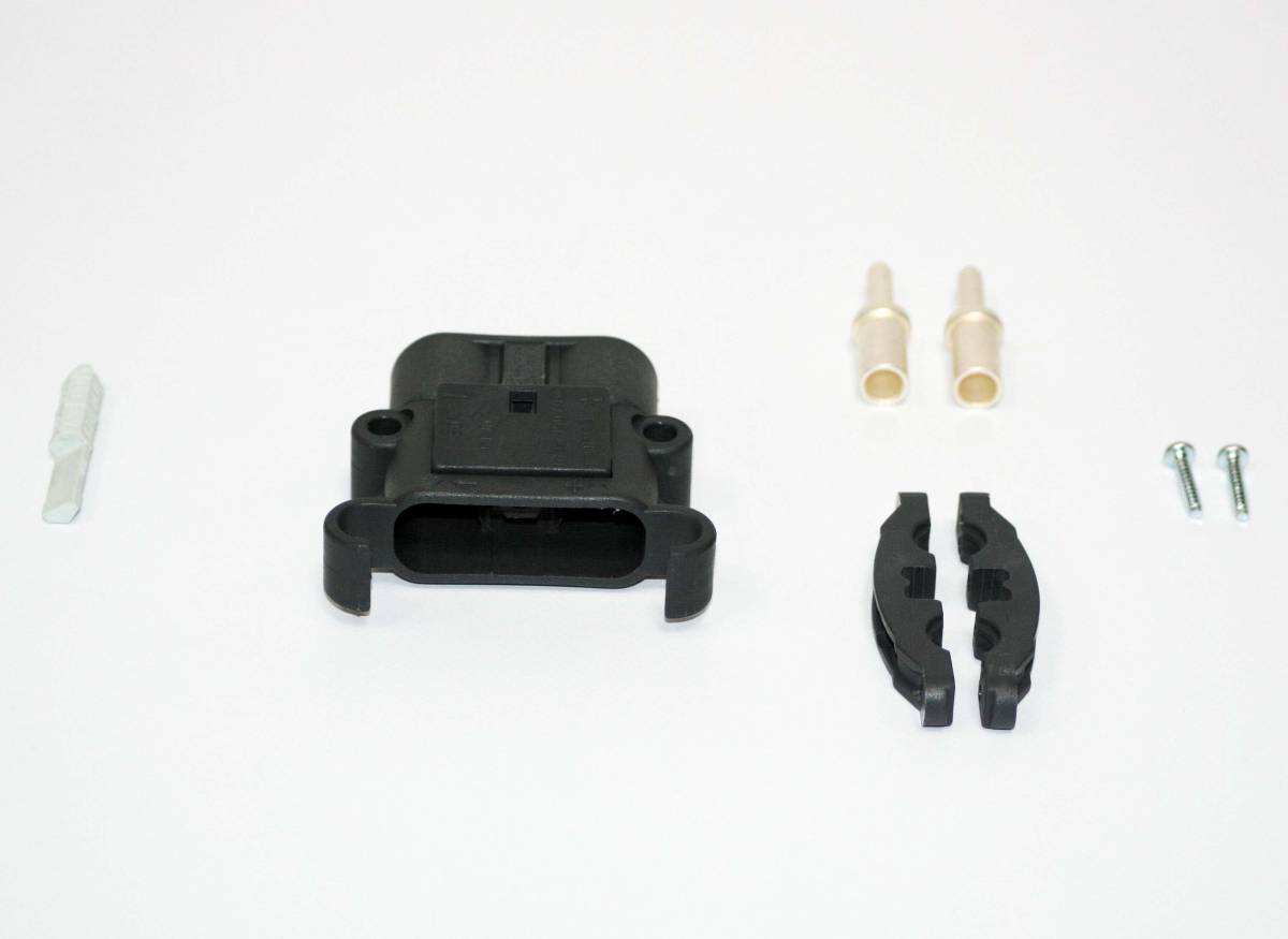 REMA Stecker Euro Din 80A 16mm² (Kodierstift grau, Hauptkontakt, Zugentlastung)   REMA Stecker Euro Din 80A 16mm² (Kodierstift grau, Hauptkontakt, Zugentlastung)