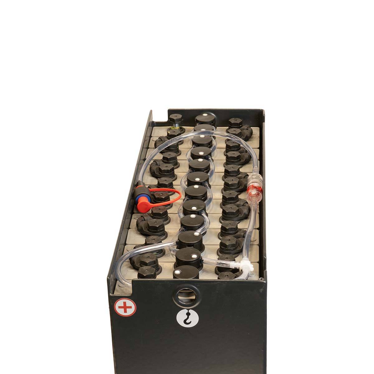 24V Gabelstaplerbatterie 2 PzS 120 Ah (580 * 210 * 380mm L/B/H) Trog 57004285 inkl. Aquamatik von Q-Batteries